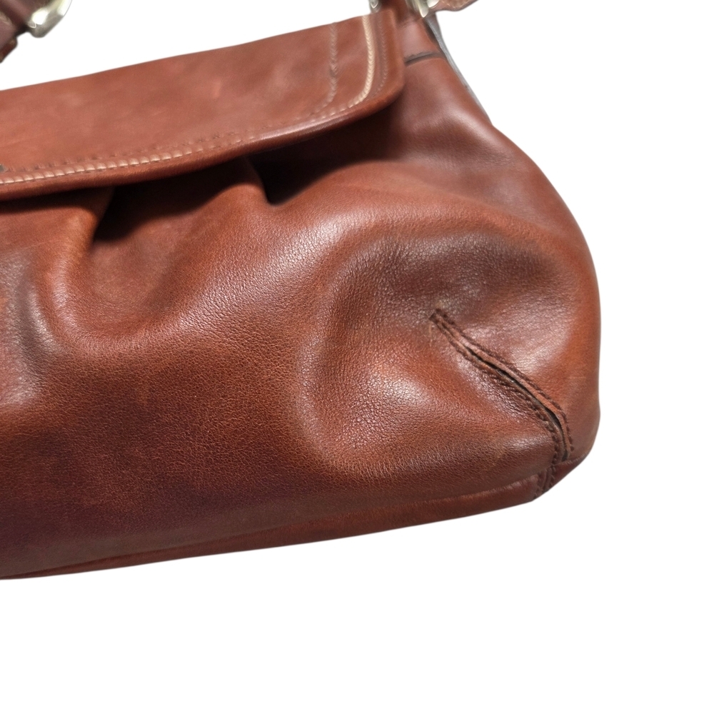 Coach Vintage Y2K Soho Pleated Flap Shoulder Bag Walnut - Picture 8 of 16